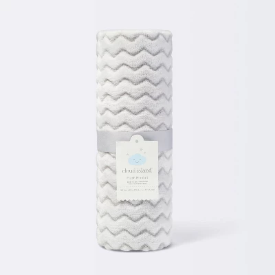 Plush Embossed Baby Blanket Chevron - Cloud Island™ Gray - 100 Each 5 Plush Embossed Baby Blanket Chevron - Cloud Island™ Gray - 100 Each - Image 3
