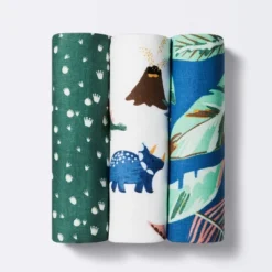 Muslin Swaddle Blanket Dino-snore - Cream/Blue/Green - 3pk - Cloud Island™ 7 Muslin Swaddle Blanket Dino-snore - Cream/Blue/Green - 3pk - Cloud Island™ -Target GUEST 5977d718 f613 4731 b3c3 73004dfebd4b