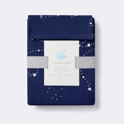 Fitted Crib Sheet Constellation - Cloud Island™ Navy 6 Fitted Crib Sheet Constellation - Cloud Island™ Navy - Image 4