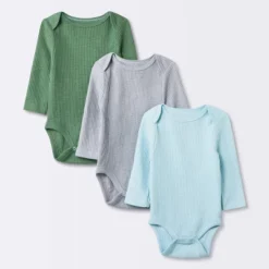 Baby 3pk Long Sleeve Waffle Bodysuit - Cloud Island™ Green 8 Baby 3pk Long Sleeve Waffle Bodysuit - Cloud Island™ Green -Target GUEST 626a23c7 fc27 457d bd2d c3218dcbb939