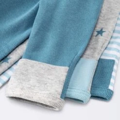 Baby Boys' 3pk Basic Romper - Cloud Island™ Sky Blue Preemie -Target GUEST 638ba981 3512 4a1d 8964 06832920a058