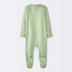 Baby 2pk Cozy Wide Ribbed Mushrooms Sleep N' Play - Cloud Island™ Green