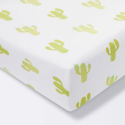 Fitted Crib Sheet Cactus - Cloud Island™ - White 7 Fitted Crib Sheet Cactus - Cloud Island™ - White - Image 5