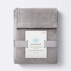 Plush Polyester Spandex Fitted Crib Sheet - Solid Gray - Cloud Island™ 7 Plush Polyester Spandex Fitted Crib Sheet - Solid Gray - Cloud Island™ -Target GUEST 66f72d53 97b8 4ef0 a7ab 2d89750198d3