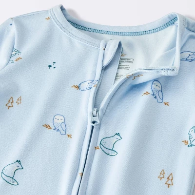 Toddler Boys' Smooth Jersey Snug Fit Union Suit - Cloud Island™ Blue 4 Toddler Boys' Smooth Jersey Snug Fit Union Suit - Cloud Island™ Blue - Image 2