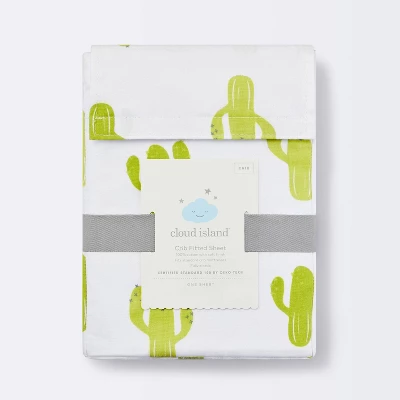 Fitted Crib Sheet Cactus - Cloud Island™ - White 6 Fitted Crib Sheet Cactus - Cloud Island™ - White - Image 4