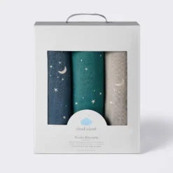 Muslin Swaddle Baby Blanket - Cool Metallic - 3pk - Cloud Island™ 8 Muslin Swaddle Baby Blanket - Cool Metallic - 3pk - Cloud Island™ -Target GUEST 680d0ea9 d964 4b15 8100 4e6cac93e487