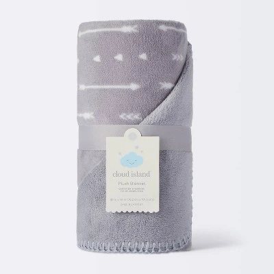Plush Baby Blanket - Gray Arrows - Cloud Island™ 5 Plush Baby Blanket - Gray Arrows - Cloud Island™ - Image 3