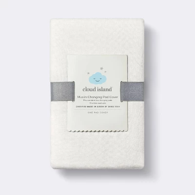 Muslin Changing Pad Cover - Cream - Cloud Island™ 4 Muslin Changing Pad Cover - Cream - Cloud Island™ - Image 2