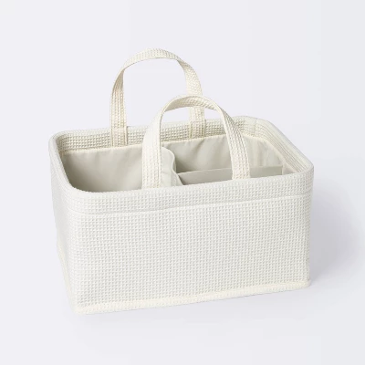 Waffle Weave Rectangular Diaper Caddy With Handles - Cloud Island™ 6 Waffle Weave Rectangular Diaper Caddy With Handles - Cloud Island™ - Image 4