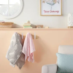 New Arrival 21 Plush Embossed Baby Blanket Hearts - Cloud Island™ Pink