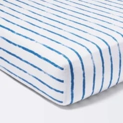 Fitted Crib Sheet Stripe - Navy/White - Cloud Island™ -Target GUEST 719325b4 3f11 403b 8389 521c3aecf77a