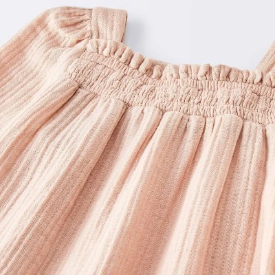 Baby Girls' Smocked Dress - Cloud Island™ Pink 4 Baby Girls' Smocked Dress - Cloud Island™ Pink - Image 2
