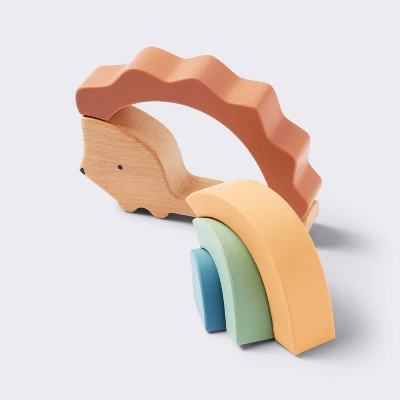 Silicone Toy - Hedgehog Stacker - Cloud Island™ 4 Silicone Toy - Hedgehog Stacker - Cloud Island™ - Image 2