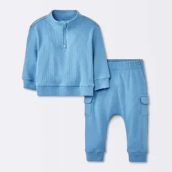 Baby Boys' 2pc Cozy Quarter Zip Top & Bottom Set - Cloud Island™ Blue 9 Baby Boys' 2pc Cozy Quarter Zip Top & Bottom Set - Cloud Island™ Blue -Target GUEST 7642aa95 a5fd 4e8e b76b 288443215c9f
