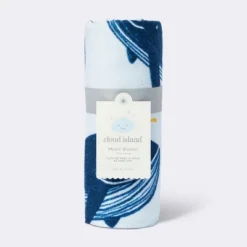 Muslin Swaddle Blanket Whales - White/Blue - Cloud Island™ 8 Muslin Swaddle Blanket Whales - White/Blue - Cloud Island™ -Target GUEST 7aa6ce78 e582 4870 8107 e45f786f6e91