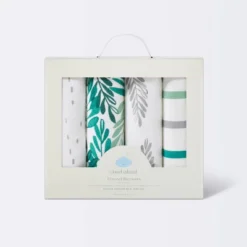 Flannel Baby Blanket - Cloud Island™ Green 4pk -Target GUEST 7b9ba5a0 ac09 464f ab3c ff7d3829842f