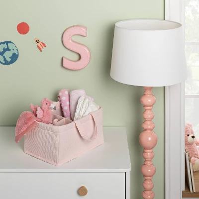 Waffle Weave Rectangular Diaper Caddy With Handles - Cloud Island™ 3 Waffle Weave Rectangular Diaper Caddy With Handles - Cloud Island™