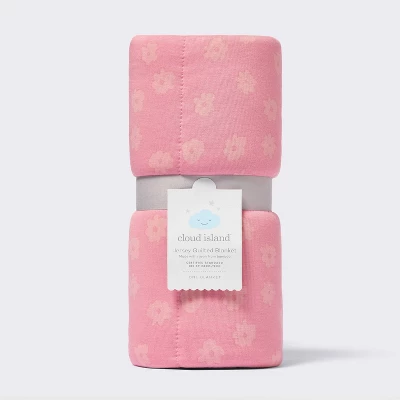 Rayon From Bamboo Jersey Quilted Blanket - Ditsy Floral - Pink - Cloud Island™ 5 Rayon From Bamboo Jersey Quilted Blanket - Ditsy Floral - Pink - Cloud Island™ - Image 3