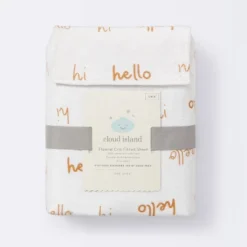 Flannel Fitted Crib Sheet Hello Script - Cloud Island™ 10 Flannel Fitted Crib Sheet Hello Script - Cloud Island™ -Target GUEST 80d6e418 5617 46b1 a0aa 31ef3d9550b8