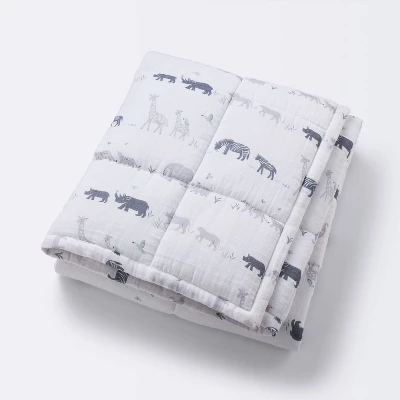 Muslin Quilt Two By Two Baby And Toddler Blanket - Animals - Cloud Island™ 6 Muslin Quilt Two By Two Baby And Toddler Blanket - Animals - Cloud Island™ - Image 4