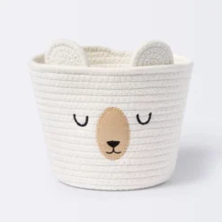 Small Tapered Round Coiled Rope Round Basket Sleepy Bear - Cloud Island™ 9 Small Tapered Round Coiled Rope Round Basket Sleepy Bear - Cloud Island™ -Target GUEST 89660235 cf7c 4521 b5e1 187fbb70664a