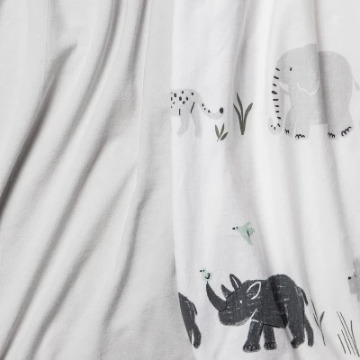 Jersey Bassinet Sheet 2pk - Cloud Island™ Two By Two Animals And Solid Gray 5 Jersey Bassinet Sheet 2pk - Cloud Island™ Two By Two Animals And Solid Gray - Image 3