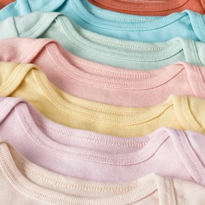 Baby 7pk Short Sleeve Bodysuit - Cloud Island™ Turquoise Blue 4 Baby 7pk Short Sleeve Bodysuit - Cloud Island™ Turquoise Blue - Image 2