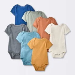 Baby 7pk Short Sleeve Bodysuit - Cloud Island™ Orange 9 Baby 7pk Short Sleeve Bodysuit - Cloud Island™ Orange -Target GUEST 8e7dcfba fc0d 4fdf 944f 676de88c2f1b