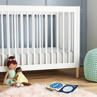 Fitted Jersey Crib Sheet Knit Heather Gray - Cloud Island™ Gray 3 Fitted Jersey Crib Sheet Knit Heather Gray - Cloud Island™ Gray