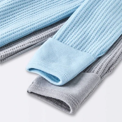 Baby Boys' 2pk Basic Waffle Gowns - Cloud Island™ Gray 5 Baby Boys' 2pk Basic Waffle Gowns - Cloud Island™ Gray - Image 3