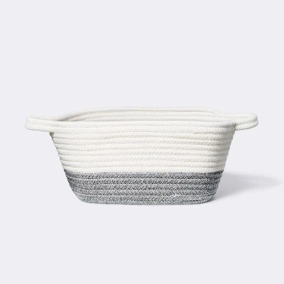 Square Coiled Rope Bin With Color Band - Cloud Island™ 5 Square Coiled Rope Bin With Color Band - Cloud Island™ - Image 3