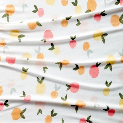 Polyester Rayon Fitted Crib Sheet - Citrus - Cloud Island™ 4 Polyester Rayon Fitted Crib Sheet - Citrus - Cloud Island™ - Image 2