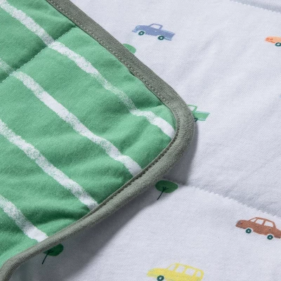Jersey Knit Reversible Blanket - Cloud Island™ Trucks 4 Jersey Knit Reversible Blanket - Cloud Island™ Trucks - Image 2