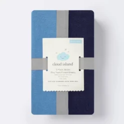 Fitted Playard Jersey Sheet - Cloud Island™ Navy & Blue 2pk 8 Fitted Playard Jersey Sheet - Cloud Island™ Navy & Blue 2pk -Target GUEST 9cb708df d5c8 4287 abcf 4eebaa921484