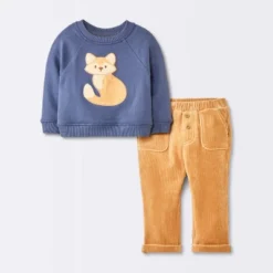Baby Boys' 2pc Fox Sweatshirt & Corduroy Pants Set - Cloud Island™ Navy Blue 9 Baby Boys' 2pc Fox Sweatshirt & Corduroy Pants Set - Cloud Island™ Navy Blue -Target GUEST a08986dc 50a3 4c53 9261 0123ed2ea263