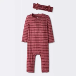 Baby Girls' Jacquard Checkered Romper & Headband - Cloud Island™ Burgundy 9 Baby Girls' Jacquard Checkered Romper & Headband - Cloud Island™ Burgundy -Target GUEST a0dd66a9 c466 4e17 a8bb cb8facc9e539