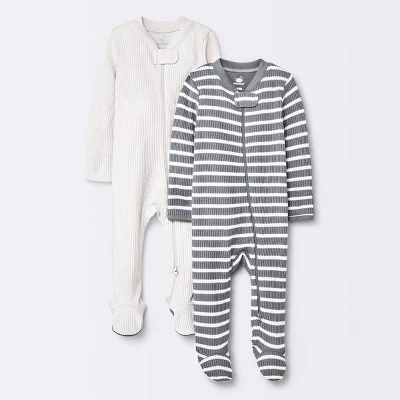 Baby 2pc Waffle Sleep N' Play - Cloud Island™ Gray 5 Baby 2pc Waffle Sleep N' Play - Cloud Island™ Gray - Image 3