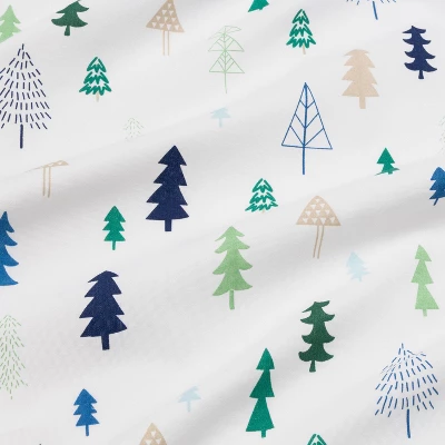 Crib Fitted Sheet Trees - Cloud Island™ - Blue 4 Crib Fitted Sheet Trees - Cloud Island™ - Blue - Image 2