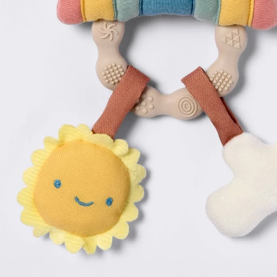Handheld Plush Rattle Baby Toy - Rainbow - Cloud Island™ 4 Handheld Plush Rattle Baby Toy - Rainbow - Cloud Island™ - Image 2
