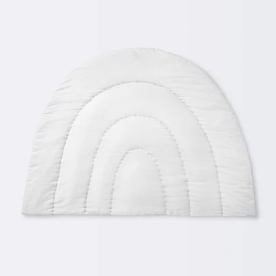 Quilted Floor Blanket And Playmat - Rainbow - Cloud Island™ 4 Quilted Floor Blanket And Playmat - Rainbow - Cloud Island™ - Image 2