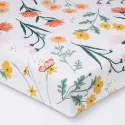 Fitted Crib Sheet - Cloud Island™ Garden Floral -Target GUEST abd98750 337f 4edc ab30 b85dca171800