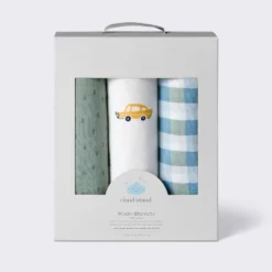 Muslin Swaddle Baby Blanket - Transportation - 3pk - Cloud Island™ -Target GUEST ad57871d 8708 48e1 81e0 f396becd09da