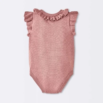 Baby Girls' Tank Sweater Romper - Cloud Island™ Purple 3 Baby Girls' Tank Sweater Romper - Cloud Island™ Purple