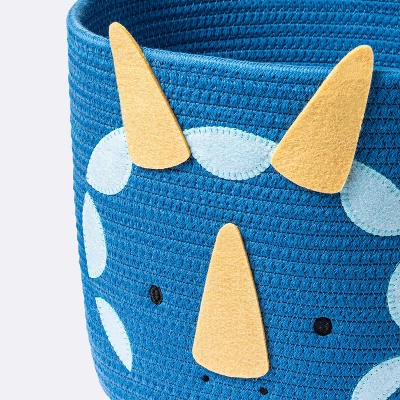 Coiled Rope Medium Round Storage Decorative Basket - Dinosaur - Cloud Island™ 4 Coiled Rope Medium Round Storage Decorative Basket - Dinosaur - Cloud Island™ - Image 2