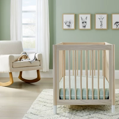 Fitted Crib Sheet - Cloud Island™ Mint Windowpane 3 Fitted Crib Sheet - Cloud Island™ Mint Windowpane