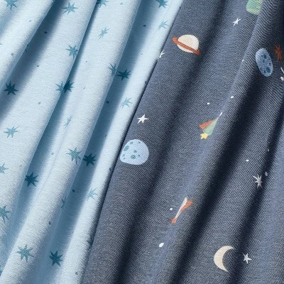 Fitted Jersey Crib Sheet - Space - 2pk - Cloud Island™ 4 Fitted Jersey Crib Sheet - Space - 2pk - Cloud Island™ - Image 2