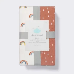 Fitted Jersey Crib Sheet - Rainbows - 2pk - Cloud Island™ -Target GUEST b3c8dbcb b71c 4d32 a32a b045ed00d077
