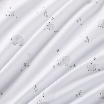 Cotton Fitted Crib Sheet - Elephants - Cloud Island™ 4 Cotton Fitted Crib Sheet - Elephants - Cloud Island™ - Image 2