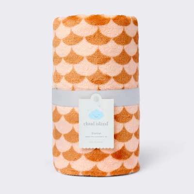 Orange Scallop Halloween Baby Blanket - Cloud Island™ 5 Orange Scallop Halloween Baby Blanket - Cloud Island™ - Image 3